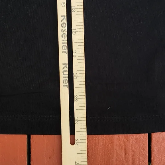 FLAX by Jeanne Englehart Women's Top Large Black Stretch Long Sleeve Minimalist - Picture 10 of 11